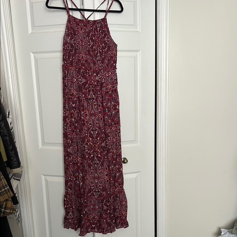 Knox Rose Red Paisley Midi Dress